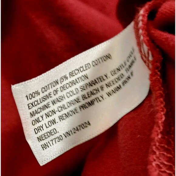 NWT JoyLab Cranberry Red Double V-Neck Sweatshirt Women’s Plus XXL Boxy Top - Picture 9 of 9